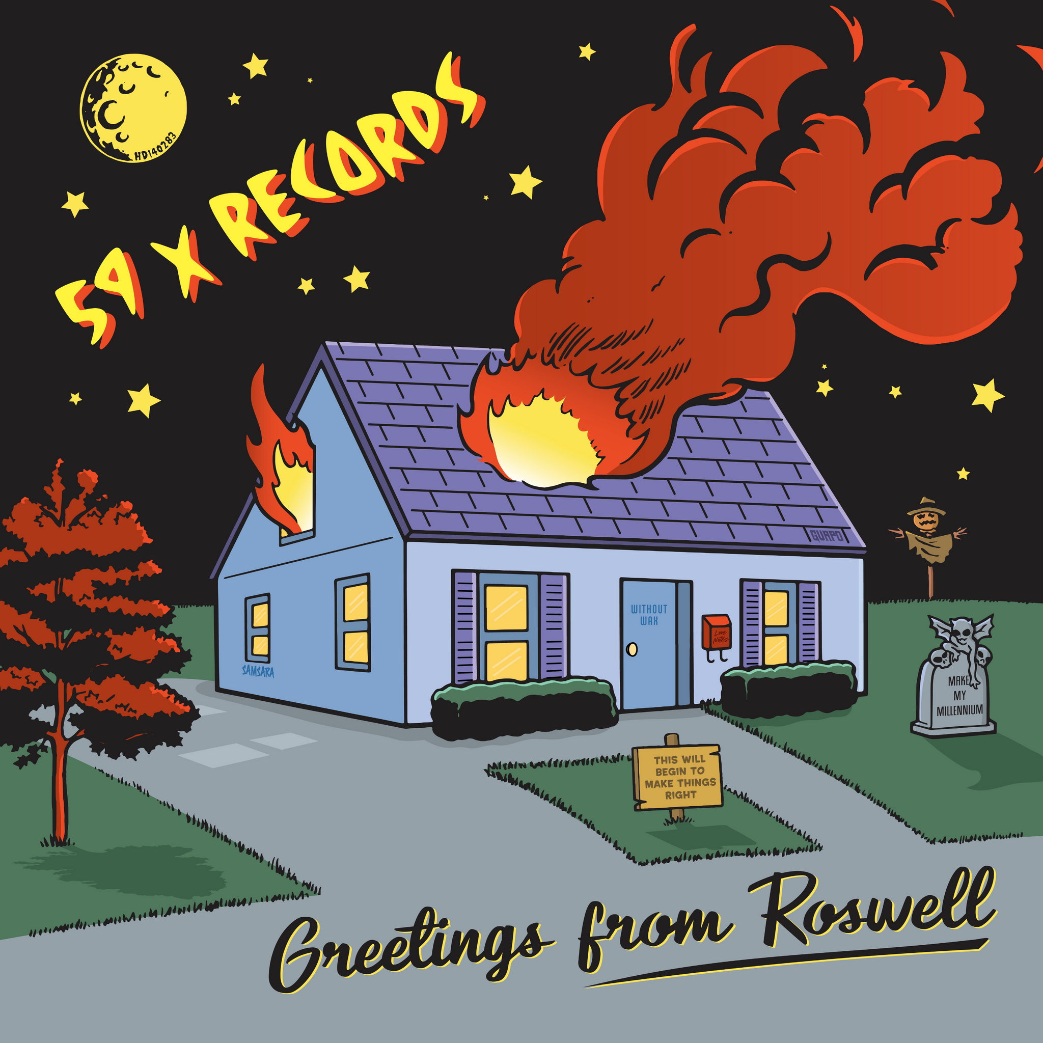 59 X Records - Greetings from Roswell Compilation (LP)